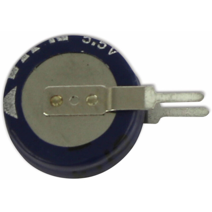 Eaton - Supercondensateur, 0.22F, 5.5V c.c., Traversant, 11.5 (Dia.) x 12.7mm, pas de 5mm, -25 °c +70 °c.