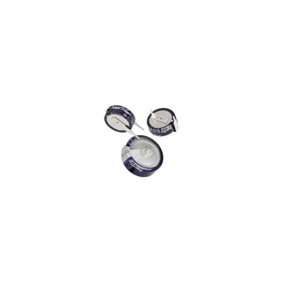 Eaton - Supercondensateur, 0.33f, 5.5v C.c., Traversant, 11.5 (dia.) X 12.7mm, Pas De 5mm, -25 °c +70 °c.