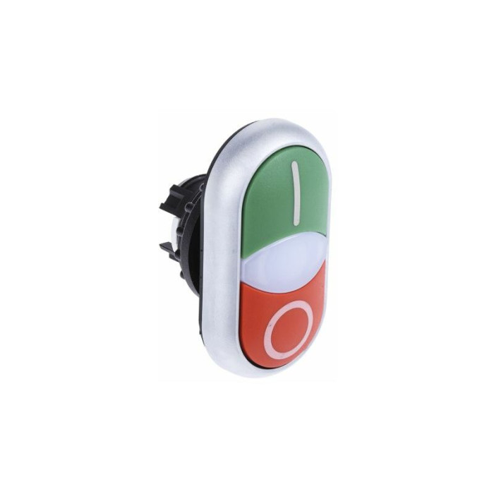 Tête de bouton poussoir Eaton Eaton Moeller Vert, Rouge, ø découpe 22mm, Momentané ( Prix pour 1 )