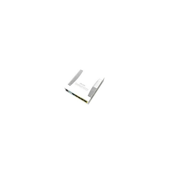 RouterBOARD RB260GSP - Commutateur - Géré - 1 x 10/100/1000 (PoE) + 4 x 10/100/1000 (PoE Passthrough) + 1 x SFP - de bureau - Po