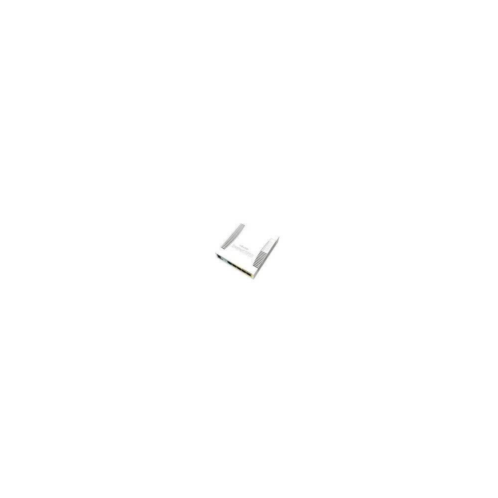 RouterBOARD RB260GSP - Commutateur - Géré - 1 x 10/100/1000 (PoE) + 4 x 10/100/1000 (PoE Passthrough) + 1 x SFP - de bureau - Po
