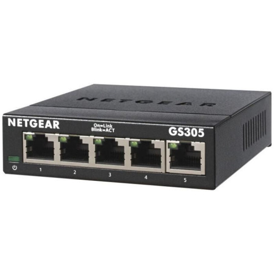 Switch Ethernet Metal 5 ports Gigabit - Netgear GS305