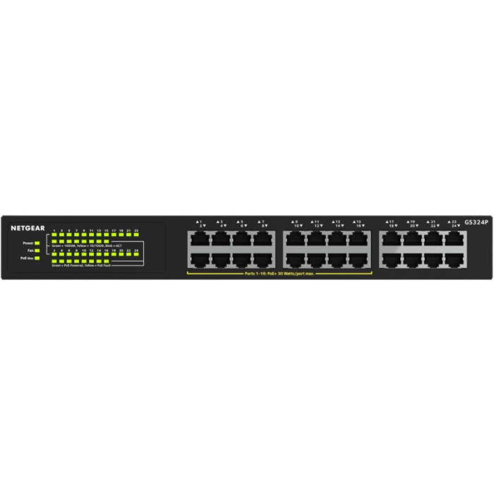 Switch réseau RJ45 NETGEAR GS324P 24 ports PoE
