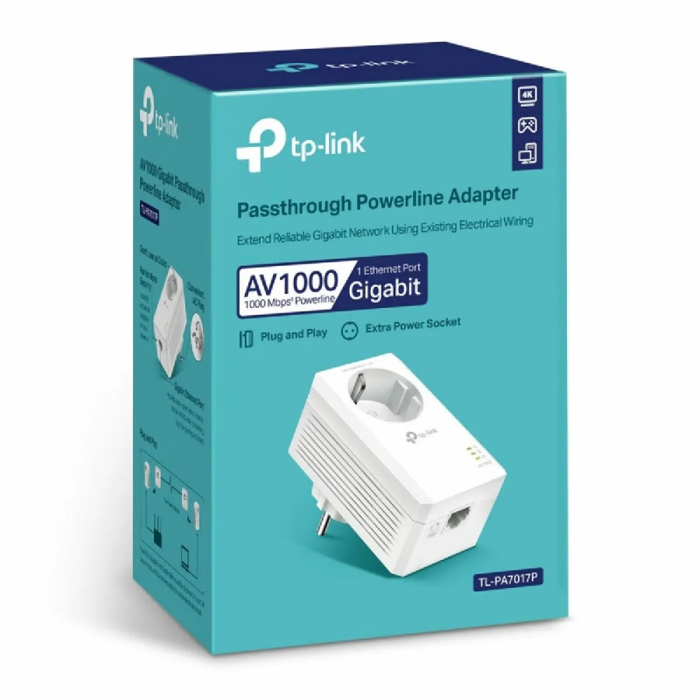 TP-Link TL-PA7017P - Adaptateur Powerline 1000 Mbps