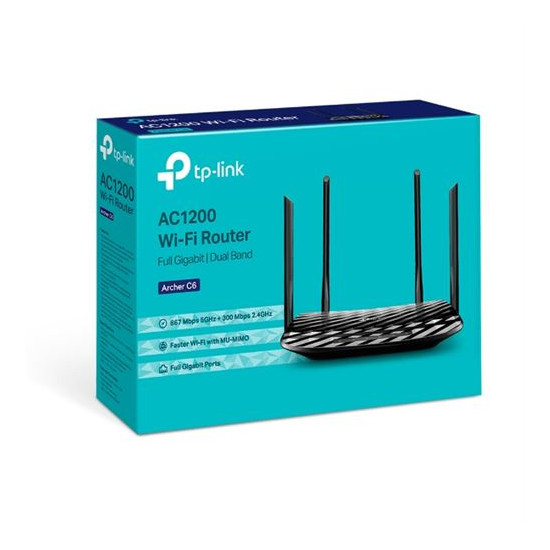 Routeur TP-Link Archer C6 AC1200 Noir - Fnac