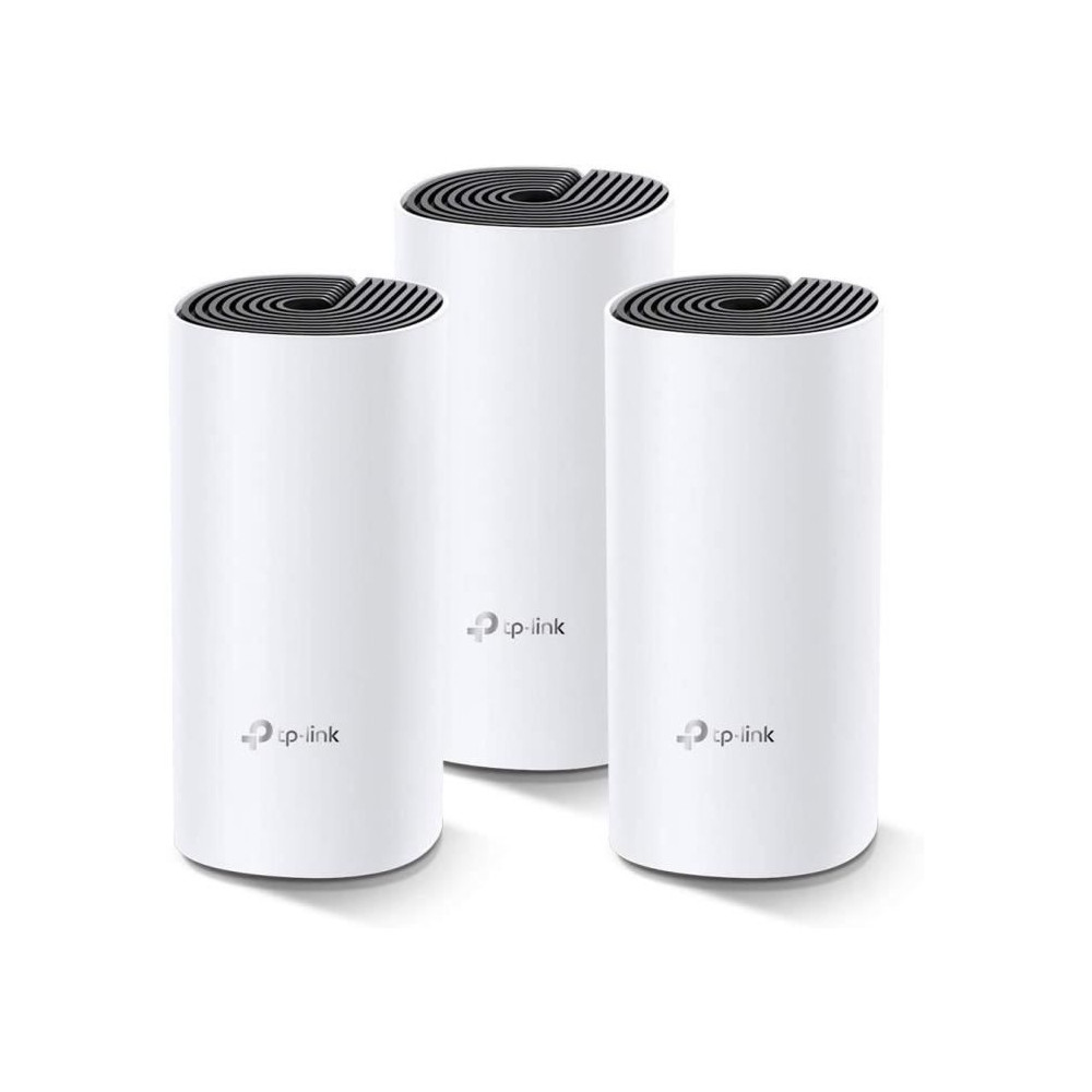 WiFi Mesh AC1200 Mbps - TP-Link Deco M4(3-Pack) - Couverture WiFi jusqu 370 - Ports Ethernet Gigabit - MU-MIMO