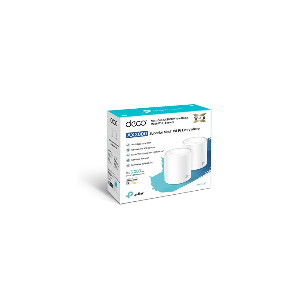Système Wifi AX 3000 Bi-bande TP-Link Deco X60 Blanc