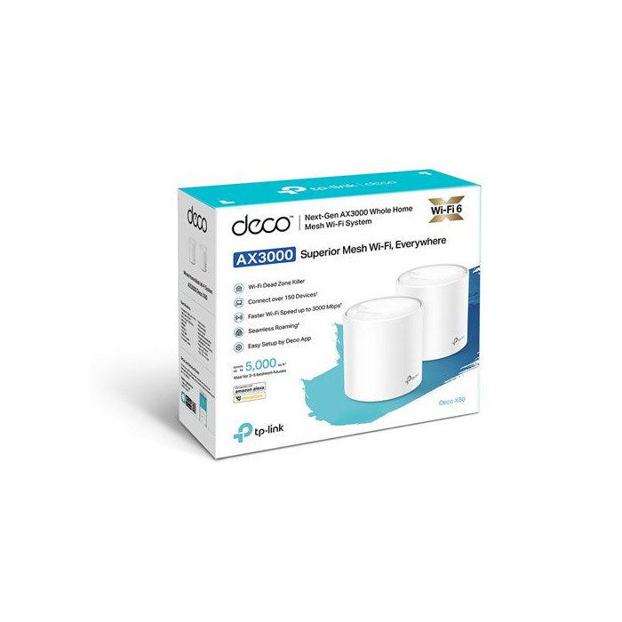 Système Wifi AX 3000 Bi-bande TP-Link Deco X60 Blanc