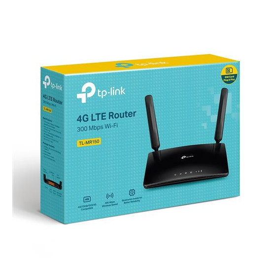 Routeur 4G LTE Wifi N 300 Mo/s TP-Link TL-MR150 Noir