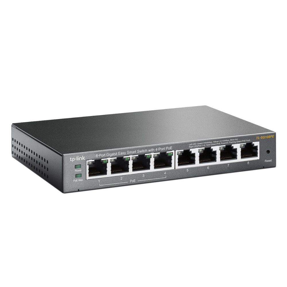 Switch 8 ports Giga dont 4 PoE 64W
