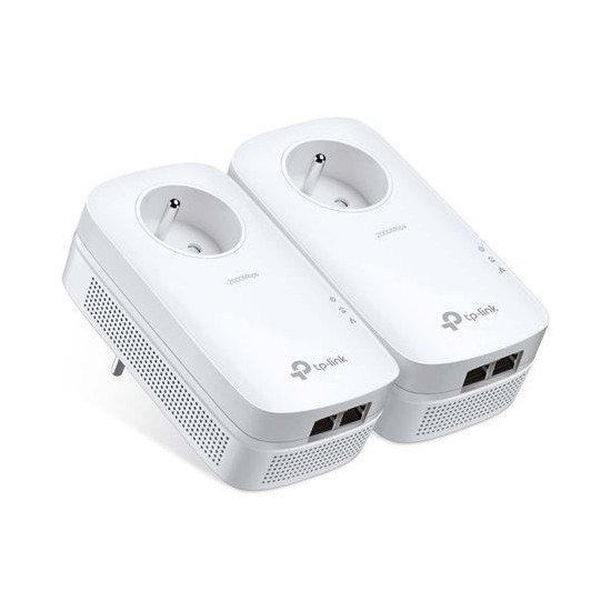 Pack de 2 CPL TP-Link AV2000 2 Ports Gigabit avec Prise Gigogne