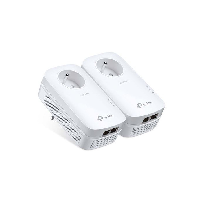 Pack de 2 CPL TP-Link AV2000 2 Ports Gigabit avec Prise Gigogne