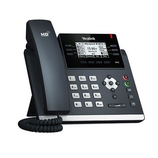 Téléphone VoIP - YEALINK - SIP-T41S - Écran LCD 686 cm - 1000 entrées - 6 lignes