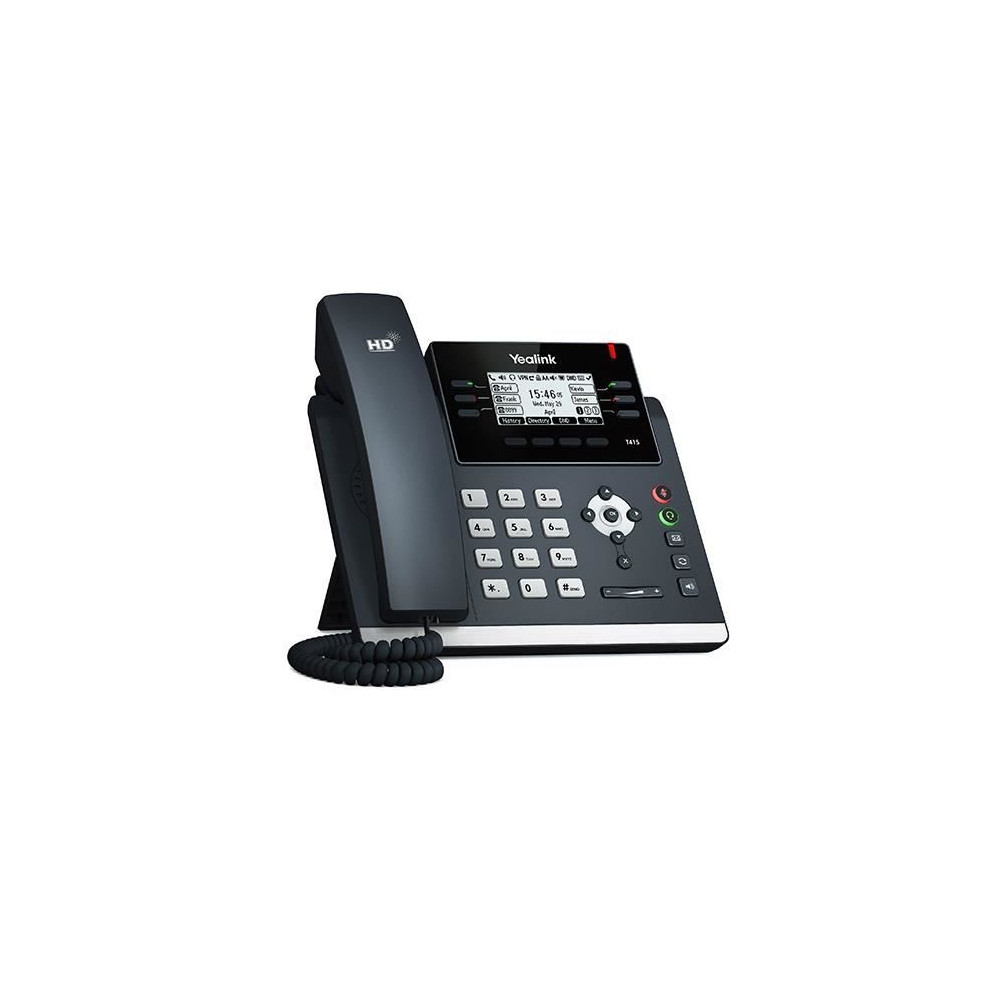 Téléphone VoIP - YEALINK - SIP-T41S - Écran LCD 686 cm - 1000 entrées - 6 lignes