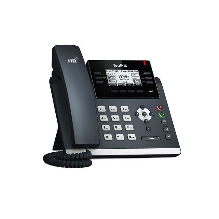 Téléphone VoIP - YEALINK - SIP-T41S - Écran LCD 686 cm - 1000 entrées - 6 lignes