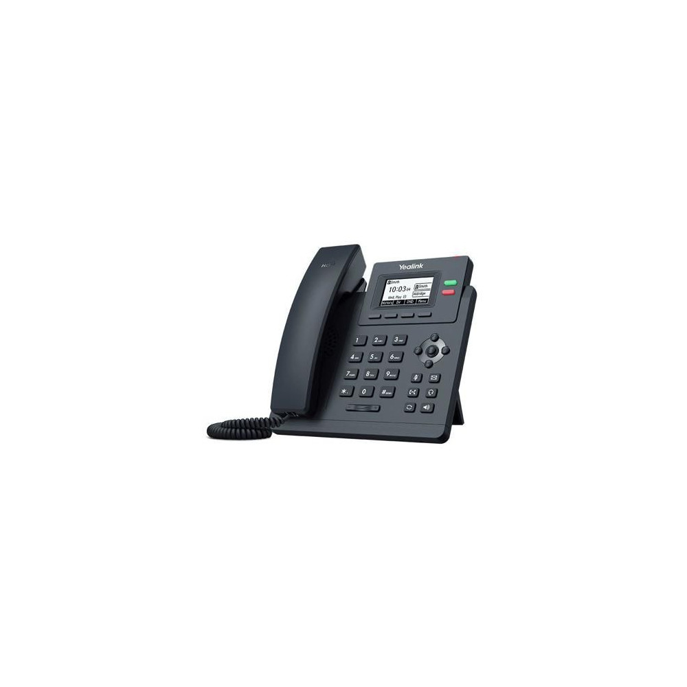 Téléphone IP Yealink T31P - 2 comptes SIP Poe - Noir