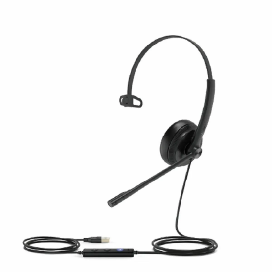 Yealink Casque UH34 MONO UC Noir - Confort et Performance
