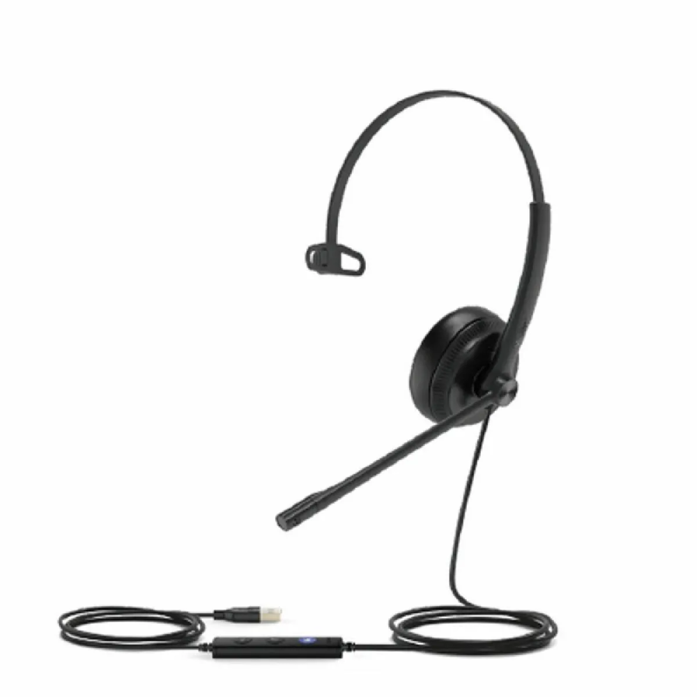 Yealink Casque UH34 MONO UC Noir - Confort et Performance