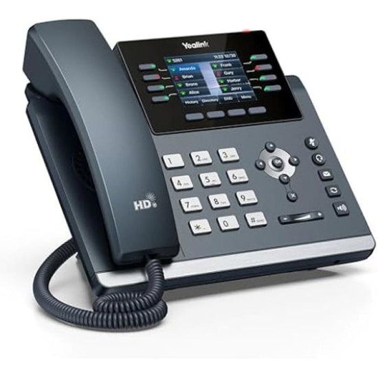 Téléphone VoIP - YEALINK - SIP-T44U - Mains libres - Couleur Noir - 2.8 pouces