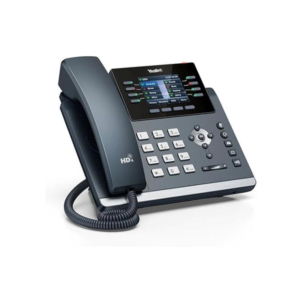 Téléphone VoIP - YEALINK - SIP-T44U - Mains libres - Couleur Noir - 2.8 pouces