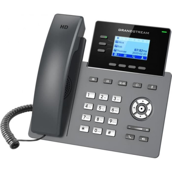 Téléphone IP Grandstream GRP2603P - 3 lignes - Noir