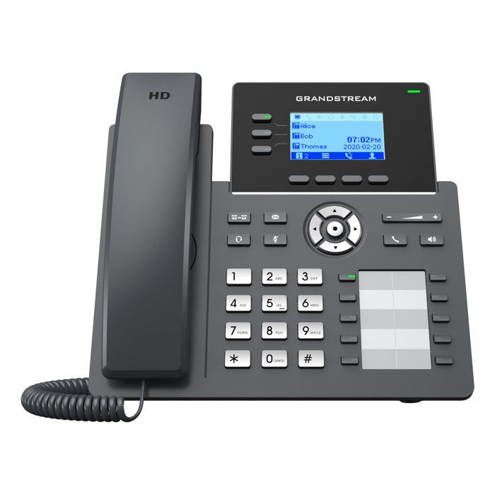 Téléphone IP - GRANDSTREAM - GRP2604P - PoE - AudioHD - 3 lignes
