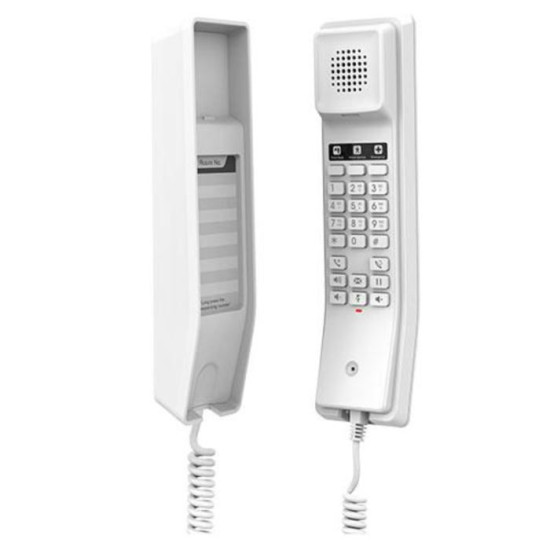 Téléphone IP Hôtel - Grandstream - GHP610 - Audio HD - PoE - 2 lignes - Blanc