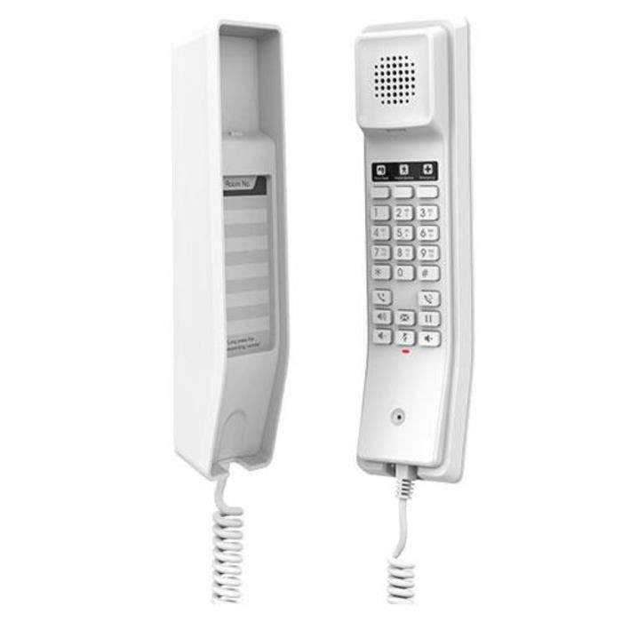 Téléphone IP Hôtel - Grandstream - GHP610 - Audio HD - PoE - 2 lignes - Blanc