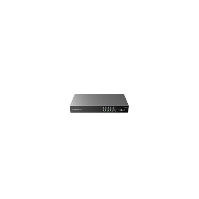 Switch L2 8 ports Giga PoE + 2 SFP Budget 120W