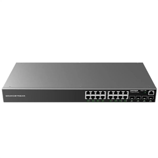 Switch L2 16 ports Giga PoE + 2 SFP Budget 240W