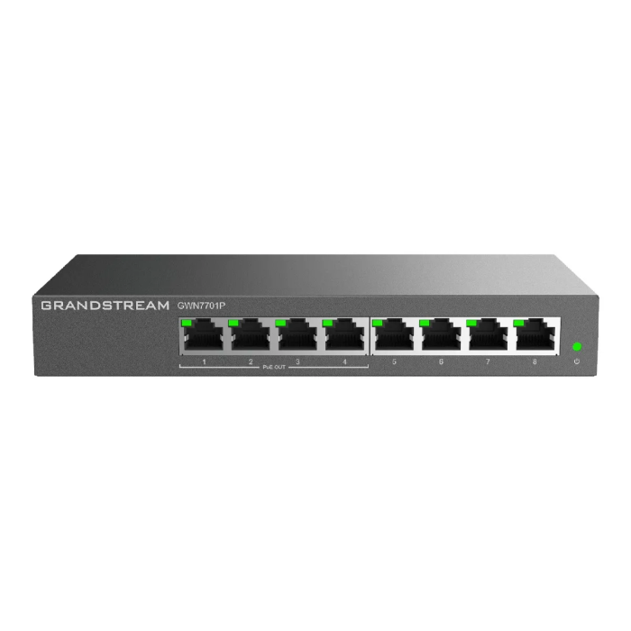 Switch 8 ports Giga dont 4 PoE af/at 60W