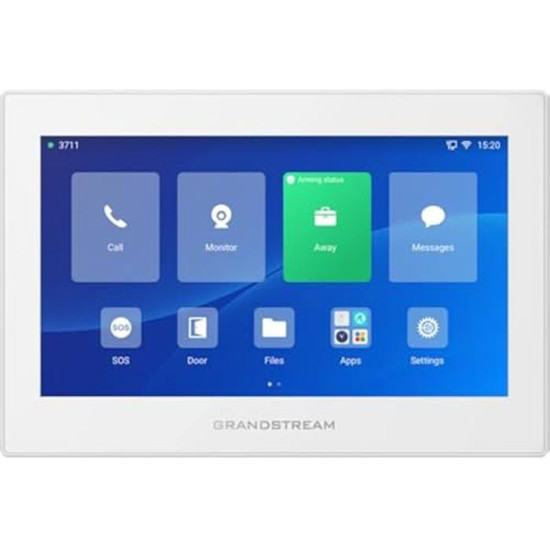 Ecran intercom d'intérieur 7" couleur 6 SIP blanc