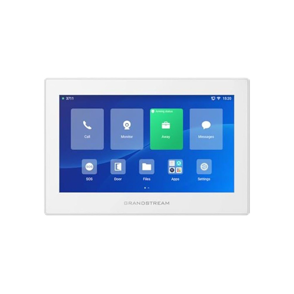 Ecran intercom d'intérieur 7" couleur 6 SIP blanc