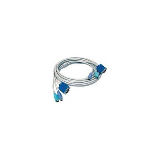 TK C15 - Câble clavier / vidéo / souris (KVM) - PS/2, HD-15 (VGA) (M) pour PS/2, HD-15 (VGA) (M) - 4.5 m
