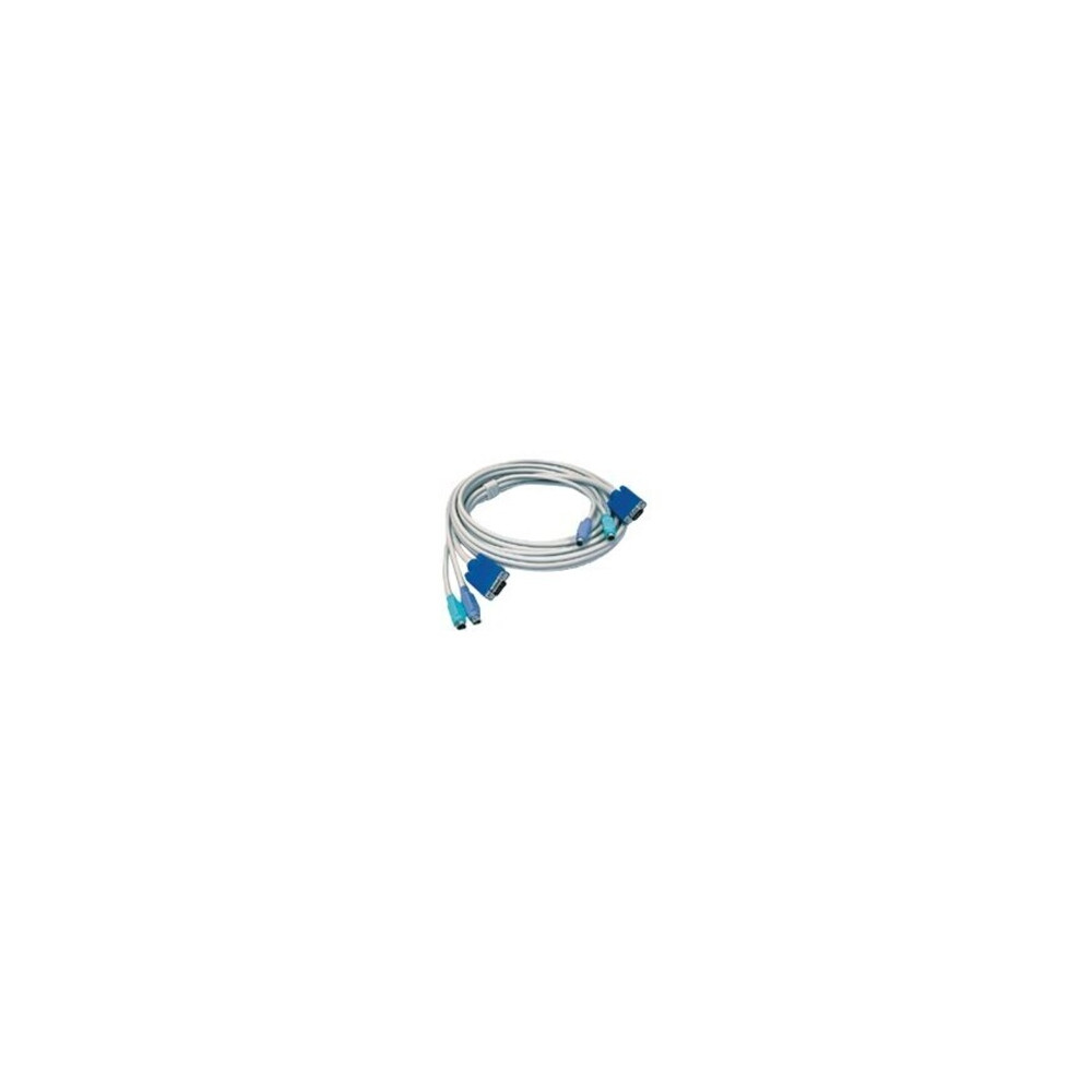 TK C15 - Câble clavier / vidéo / souris (KVM) - PS/2, HD-15 (VGA) (M) pour PS/2, HD-15 (VGA) (M) - 4.5 m
