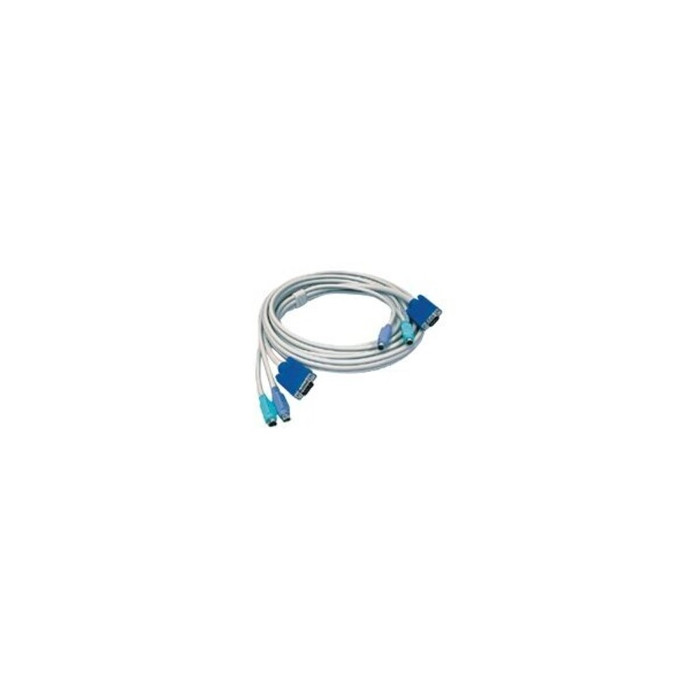 TK C15 - Câble clavier / vidéo / souris (KVM) - PS/2, HD-15 (VGA) (M) pour PS/2, HD-15 (VGA) (M) - 4.5 m
