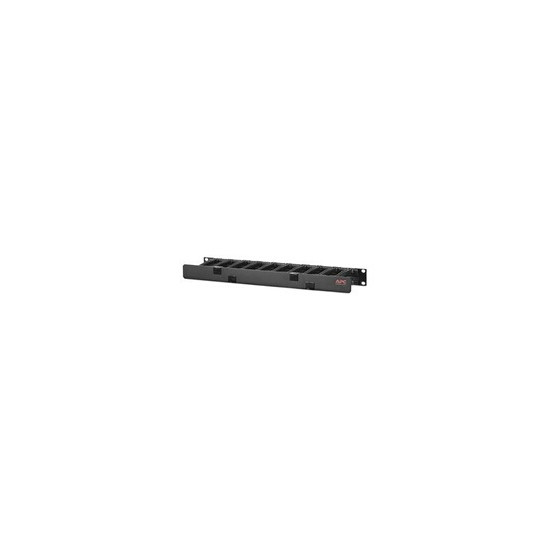 Horizontal Cable Manager Single-Sided with Cover - Kit de gestion de câbles pour rack - noir - 1U - 19" - pour P/N: SMTL1000RMI2