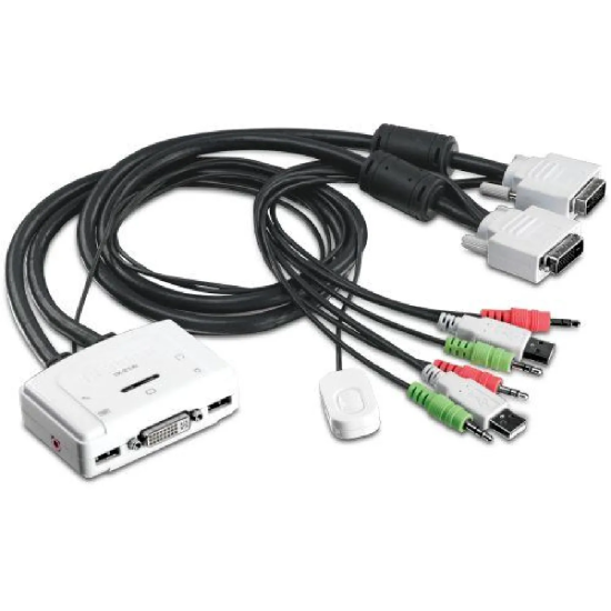 TrendNet Câbles KVM TK214I USB Blanc