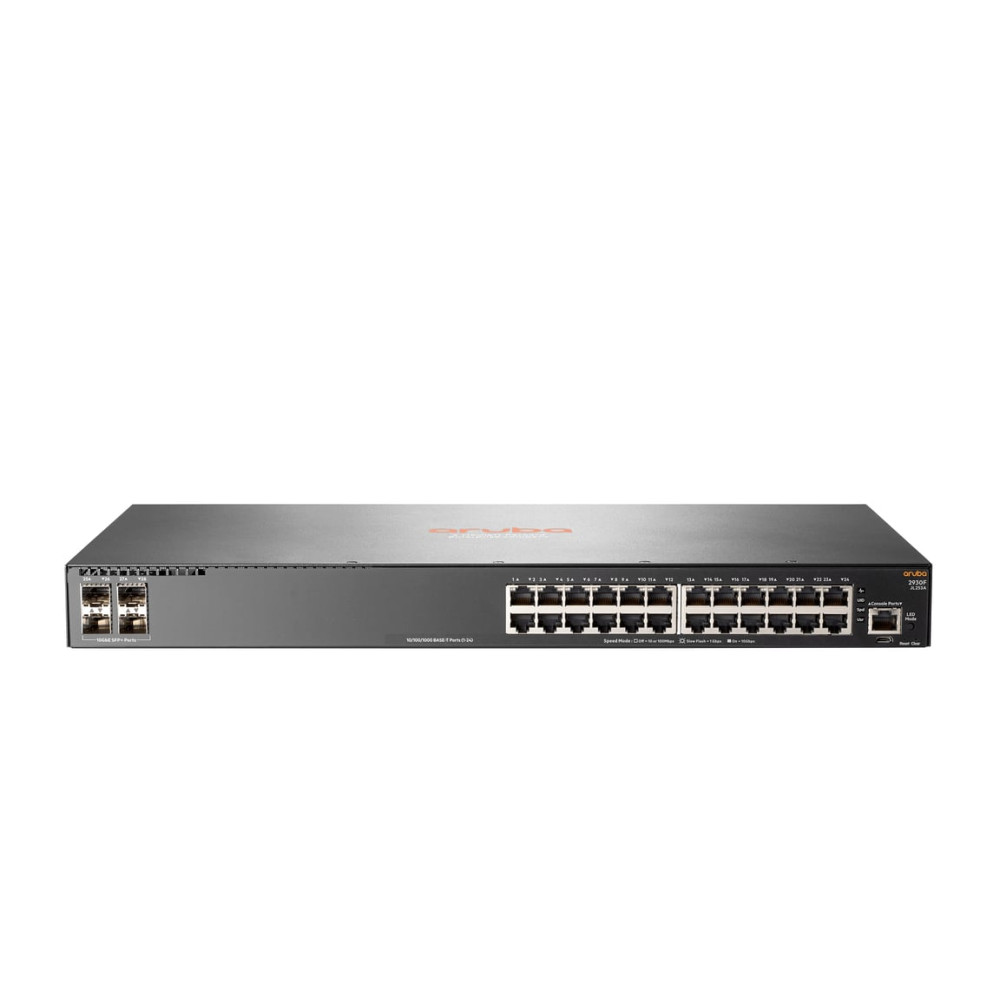 HPE Aruba Networking 2930F 24G 4SFP+ Géré L3 Gigabit Ethernet (10/100/1000) 1U Gris - Neuf