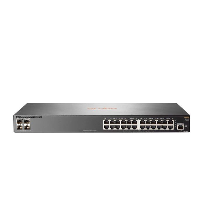 HPE ARUBA Commutateur 2930F 24G 4SFP+ - C3 - Géré - 24 x 10/100/1000 + 4 x 1 gigabit/10 gigabit SFP+ (liaison montante)