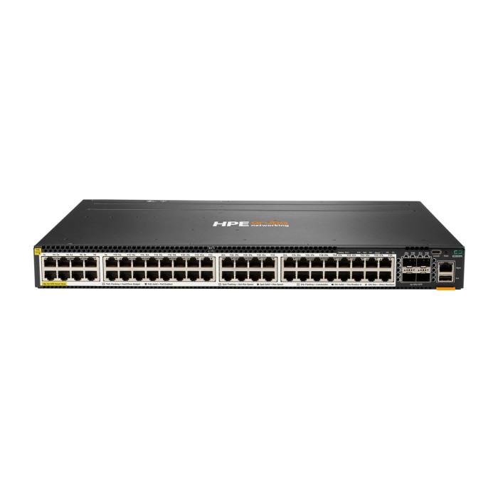 HPE Aruba Networking CX 6300M 48-port Smart Rate 1/2.5/5GbE Class 6 PoE and 4-port SFP56 Switch - Neuf