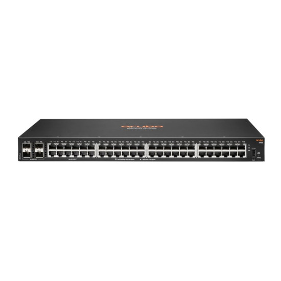 HPE Aruba Networking Aruba 6100 48G 4SFP+ Géré L3 Gigabit Ethernet (10/100/1000) 1U Noir - Neuf