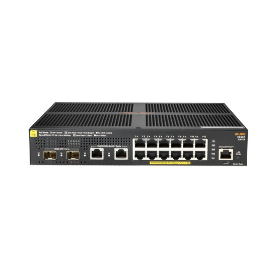 HPE Aruba 2930F 12G PoE+ 2G/2SFP+ Géré L3 Gigabit Ethernet (10/100/1000) Connexion Ethernet, supportant l'alimentation via ce po