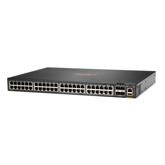 HPE Aruba Networking CX 6200F 48G 4SFP+ Géré L3 Gigabit Ethernet (10/100/1000) 1U Noir - Neuf