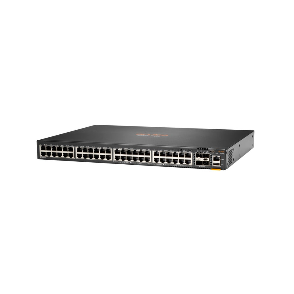 HPE Aruba Networking CX 6200F 48G 4SFP+ Géré L3 Gigabit Ethernet (10/100/1000) 1U Noir - Neuf