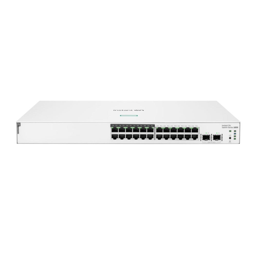 HPE Aruba Networking Networking Instant On Switch 24p Gigabit CL4 PoE 2p SFP 195W 1830 - Neuf
