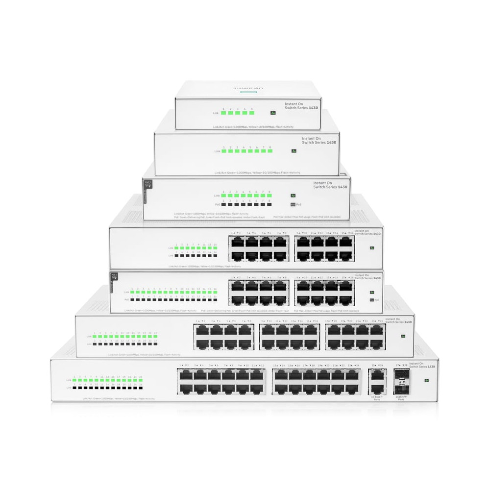 HPE Aruba Networking Networking Instant On Switch 5p Gigabit 1430 - Neuf
