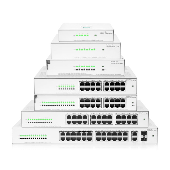 HPE Aruba Networking Networking Instant On Switch 5p Gigabit 1430 - Neuf