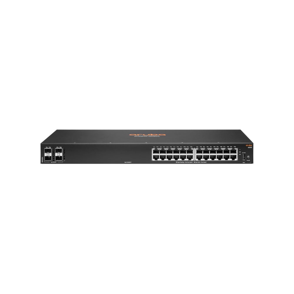 HPE Aruba Networking 6000 24G 4SFP Géré L3 Gigabit Ethernet (10/100/1000) 1U - Neuf