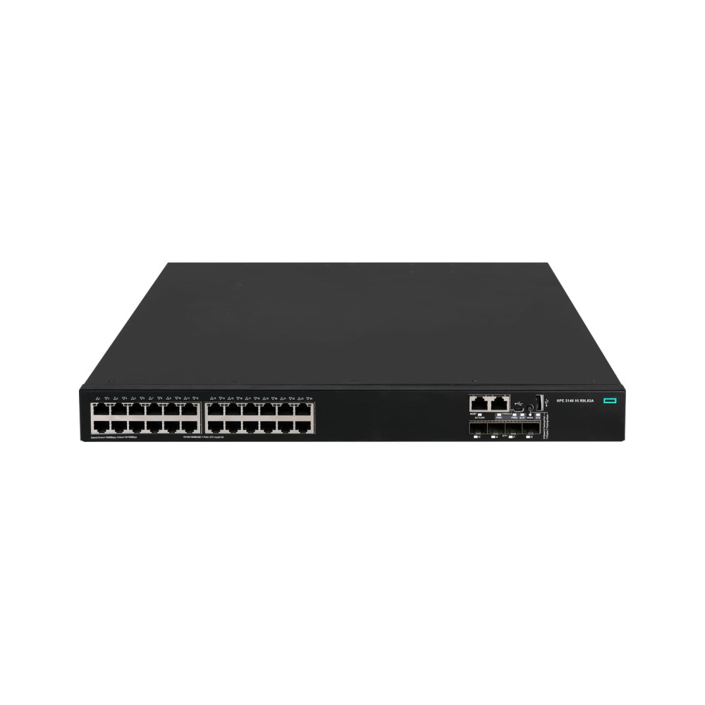 HPE Networking Comware Switch 24G PoE+ 4SFP+ 1-slot 5140HI - Neuf